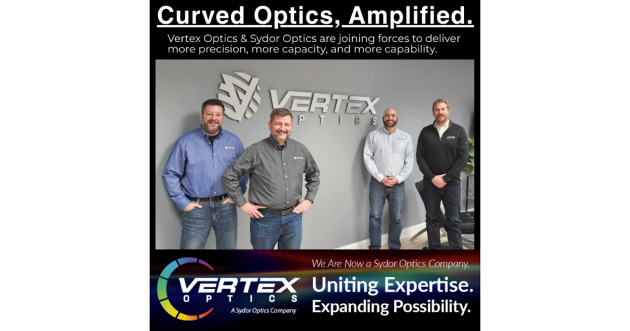 Vertex Optics and Sydor Optics Join Forces.